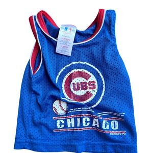 Baby Chicago Cubs Jersey Blue Red White Mesh Baseball Toddler Size 12 Months